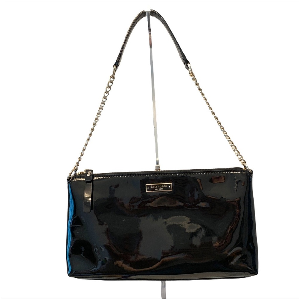 Kate Spade Patent Leather Shoulder Bag Chain Strap